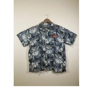 Blue Generation Mens 3XL Hawaiian Floral‎ Short Sleeve Shirt Big Lots Logo